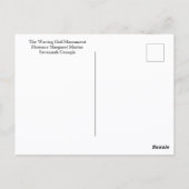 なびく女の子モニュメントサバンナジョージア写真 ポストカード (裏面)