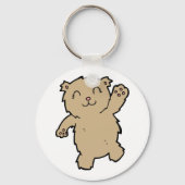 なびく愛らしい笑顔のクマ キーホルダー (裏面)