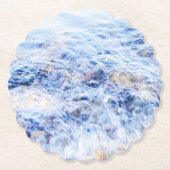 なびく水（青） ペーパーコースター (正面)