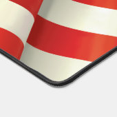 なびく米国国旗の紅白と青 デスクマット (コーナー)