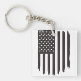 なびく統一された州国旗 キーホルダー