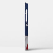 なびく織物USA国旗 Case-Mate iPhoneケース (裏面 / 左)