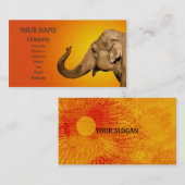 なびく象 名刺 (正面/裏面)