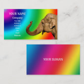 なびく象 名刺 (正面/裏面)