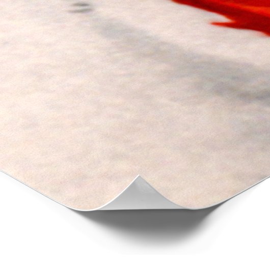 なびく雪だるま ポスター (角)