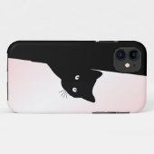 なまめかしい黒猫 ピンク Case-Mate iPhoneケース (裏面(横))