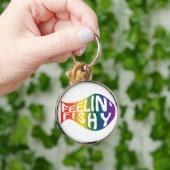 なま臭い虹のロゴを感じること キーホルダー (手)