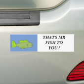 なま臭い、それは氏ですFISH TO! バンパーステッカー (車上)