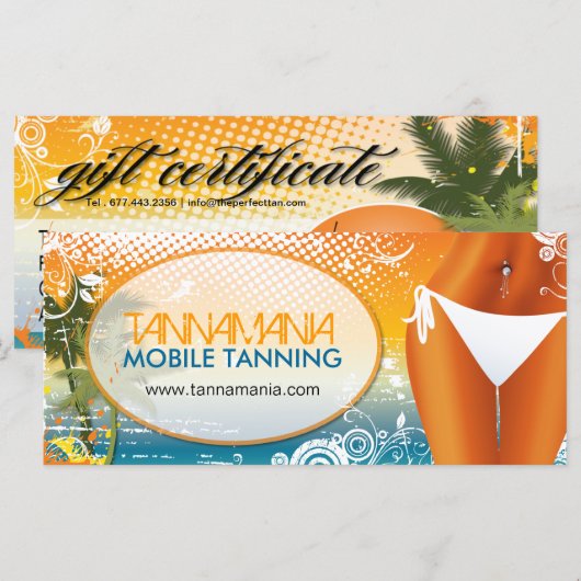 なめしサロンギフト券 (正面/裏面)