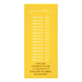 なめしサロンスパアーティストチラシメニュー ラックカード (裏面)