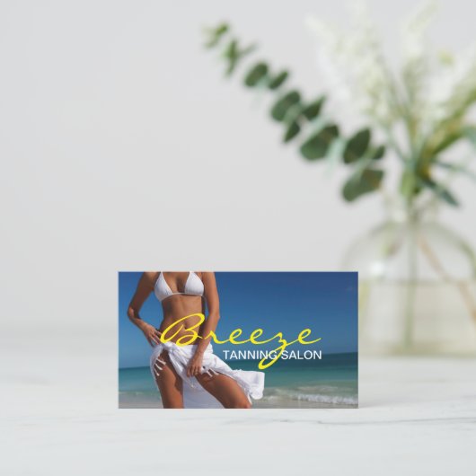 なめしサロンスパ名刺 名刺 (スタンド正面)