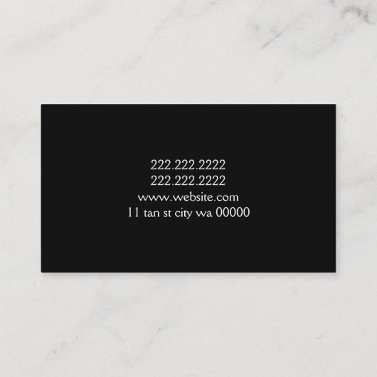 なめしサロンスパ名刺 名刺 (裏面)