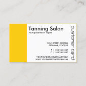 なめしサロン切り抜きパンチカード ロイヤリティカード (裏面)