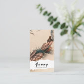 なめしサロン名刺 名刺 (スタンド正面)