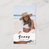 なめしサロン名刺 名刺 (正面)