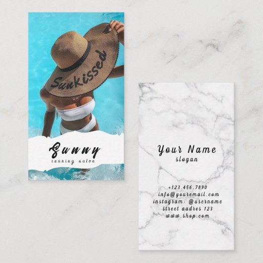 なめしサロン名刺 名刺 (正面/裏面)