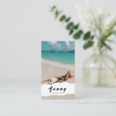 なめしサロン名刺 名刺 (スタンド正面)