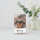 なめしサロン名刺 名刺 (スタンド正面)