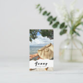 なめしサロン名刺 名刺 (スタンド正面)