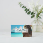 🏖️なめし名刺 名刺 (スタンド正面)