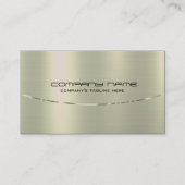 なめし銀のメタリックなテクスチャ背景 名刺 (正面)