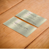 なめし銀のメタリックなテクスチャ背景 名刺