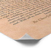 なめし革にDESIDERATAポスター ポスター (角)