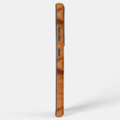 なめし革レッドブラウン旧世界地図 SAMSUNG GALAXYケース (右側面)