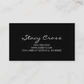 なめし、サロン、美しい、化粧品用名刺 名刺 (裏面)