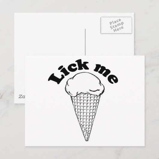 なめてくれ ポストカード (正面/裏面)