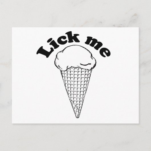 なめてくれ ポストカード (正面)