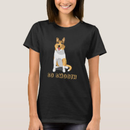 なめらかで滑らかなコリー犬 Tシャツ