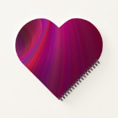 なめらかなテクスチパーソナライズされたャ紫スパイラルノートブック ノートブック (裏面)