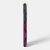 なめらかなマルチカラーの波模様 iPhoneケース (左側面)