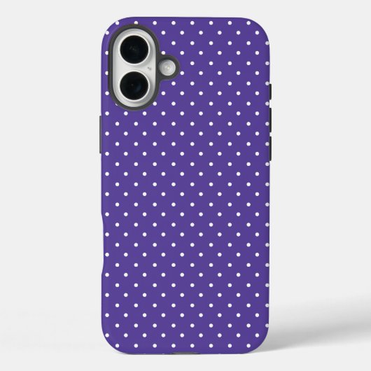 なめらかな中紫の水玉模様 Case-Mate iPhoneケース (裏面)