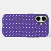 なめらかな中紫の水玉模様 Case-Mate iPhoneケース (裏面 (横))