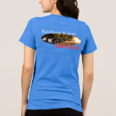 なめらかな女性のベラTシャツ トライブレンドＴシャツ (裏面)