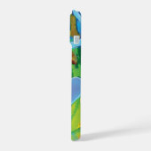 なめらかな渦巻き iPhone 15ケース (左側面)