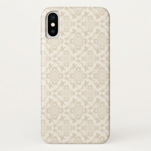 なめらかな花柄の装飾 Case-Mate iPhoneケース (裏面)