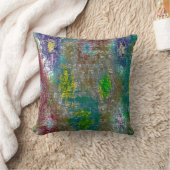 なめらカラフルな肌の輝き、素朴な染み クッション (ブランケット)