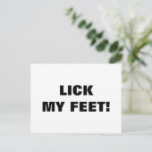 なめる足 ポストカード (スタンド正面)