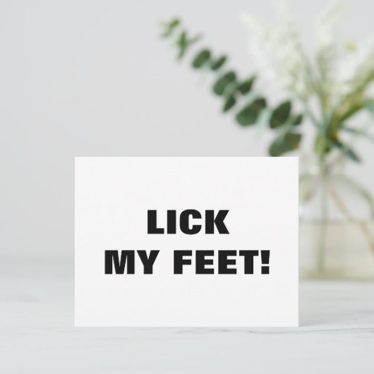 なめる足 ポストカード (スタンド正面)