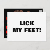 なめる足 ポストカード (正面/裏面)