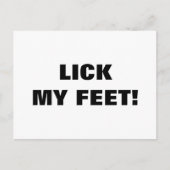 なめる足 ポストカード (正面)