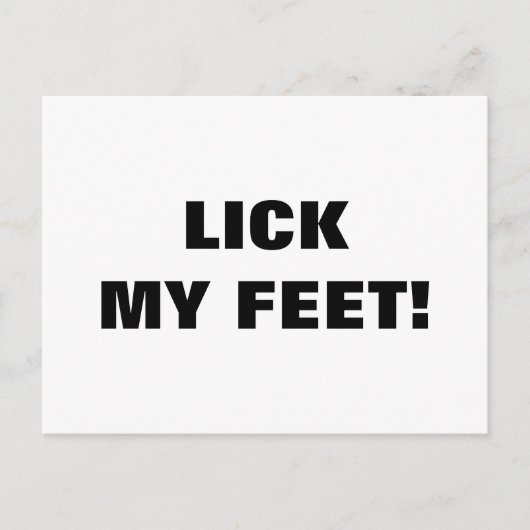 なめる足 ポストカード (正面)