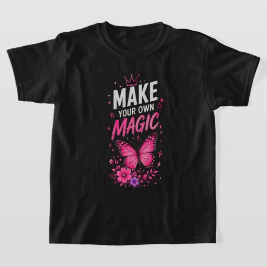 🦋 なりたい自分になろう 思春期の女の子の引用 🦋 Tシャツ (レイダウン)