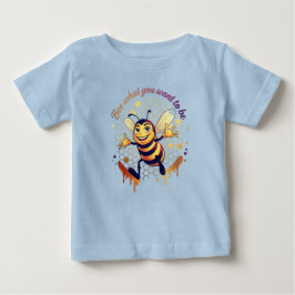 なりたい自分に Bee What You Want to Be – かわいいミツバチ ベビーTシャツ