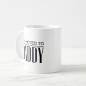 なるお父さんにパパの父の日促進される コーヒーマグカップ (正面左)