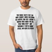 なる多くのairsoftとき…持っていることを知っています tシャツ (正面)