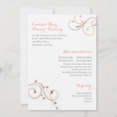 なる氏及び夫人5x7の結婚式招待状 招待状 (裏面)